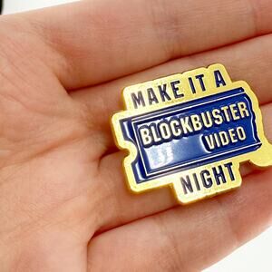 Blockbuster Night Enamel Pin: 90s Y2K Nostalgia